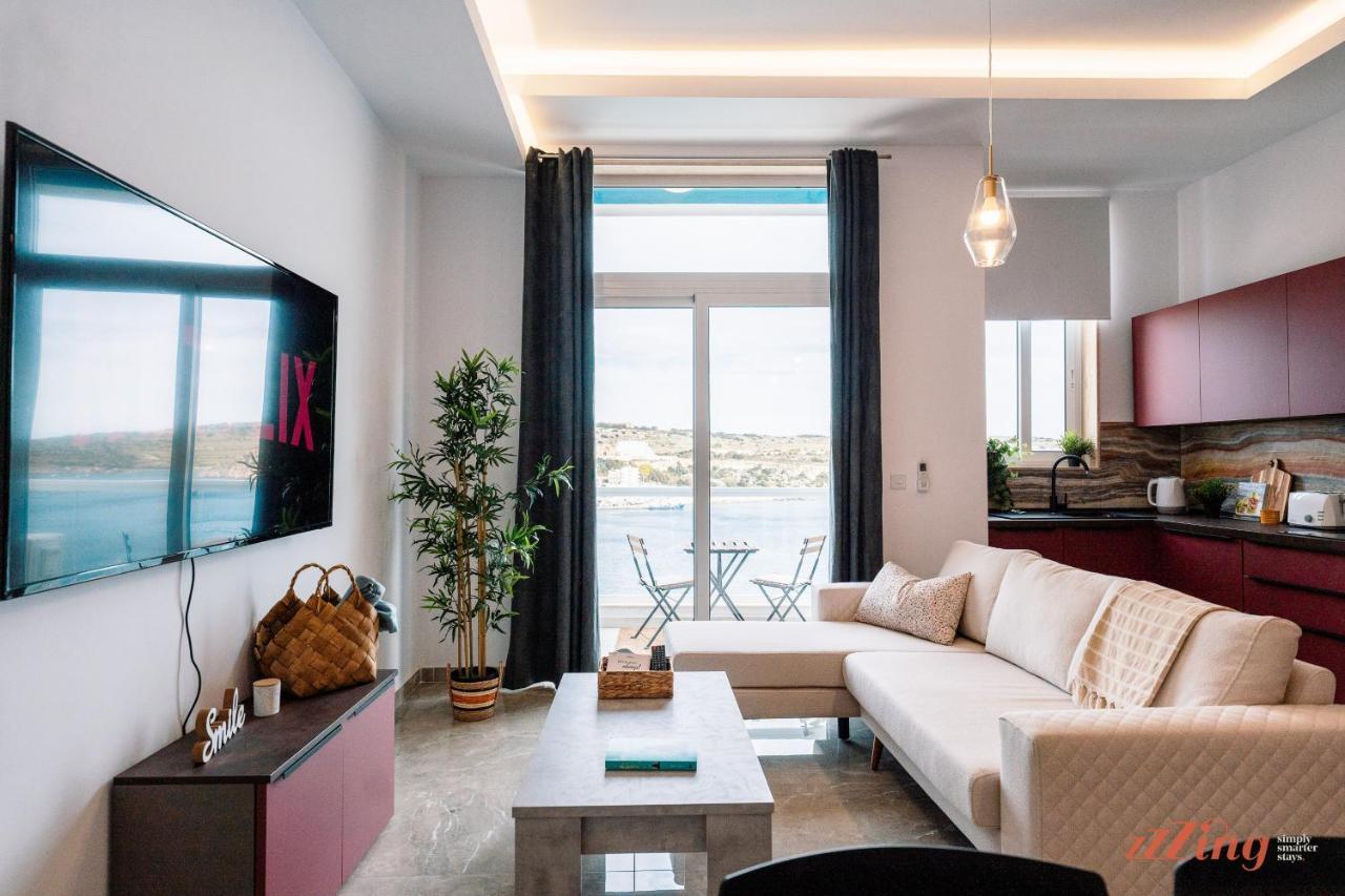 Seashore Stays - Stunning Apartments Right By The Sea St. Paul's Bay Exteriör bild